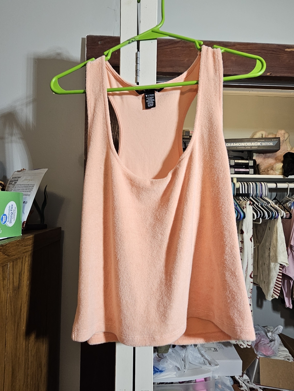 Victoria's Secret Peach Terry Racerback Workout Tank